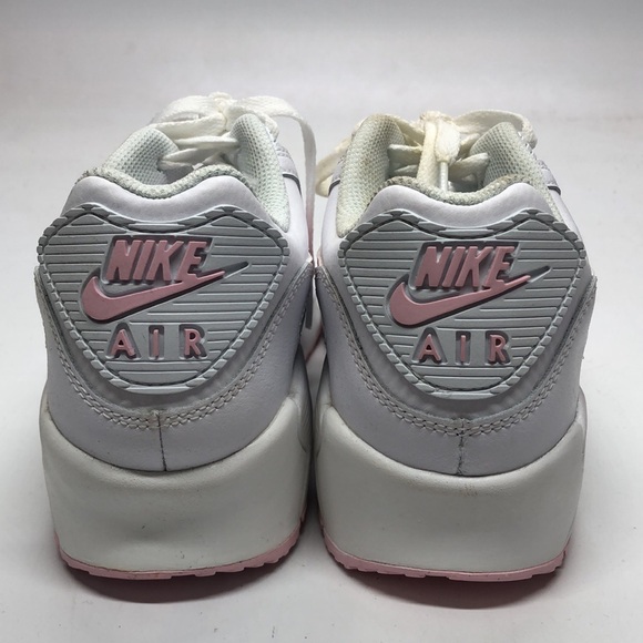 Nike Air Max 90 LTR (GS) Pink/White CD6864-121 USED Tried On Size 5.5Y No Box - Picture 4 of 14
